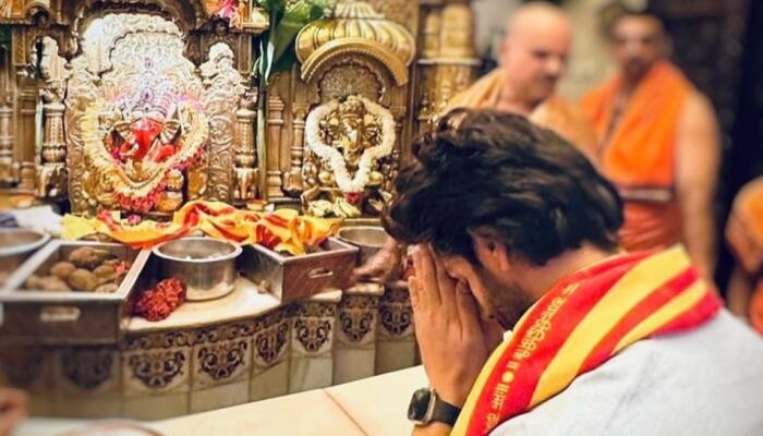 Kartik Aaryan Seeks Blessings At Siddhivinayak Temple; Says 'Thank You Bappa For My Biggest Friday'