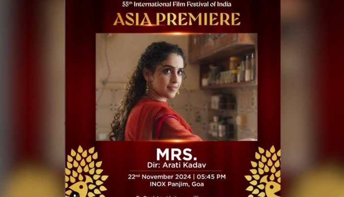 Sanya Malhotra Starrer Mrs. Set For Aisa Premiere At IFFI 2024