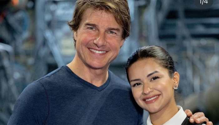 Avneet Kaur's Moment With Tom Cruise Breaks Internet, Actress Meets Hollywood Superstar On ‘Mission: Impossible’ Sets - Pics