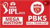 IPL 2025 PBKS Full Squad: Check Punjab Kings Full List Of Players In IPL Mega Auction
