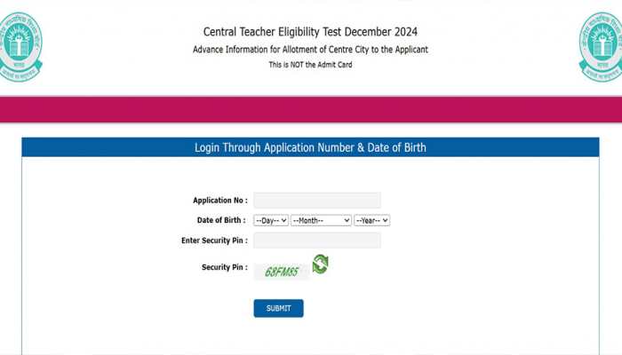 CBSE CTET Exam City Slip 2024 Released At ctet.nic.in- Check Direct Link, Steps To Download Here