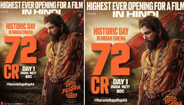 Pushpa 2: The Rule Hindi Gets Bumper Opening, Creates History With Rs 72 Cr On Day 1 