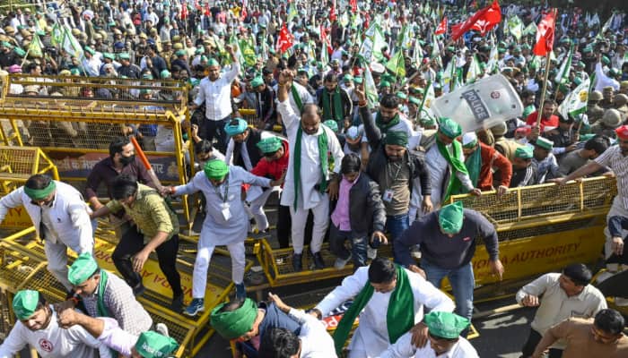 'Delhi Chalo' March: Tear Gas Fired At Protesting Farmers, Internet Suspended In Ambala