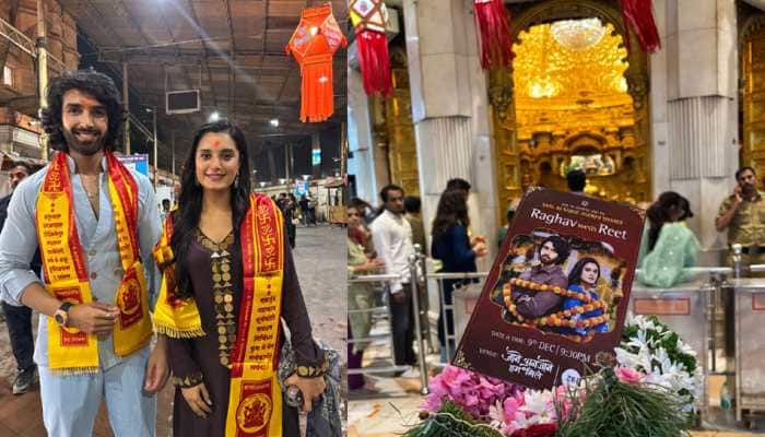 Zee TV’s Reet &amp; Raghav Visit Siddhivinayak Temple, Seek Bappa's Blessings For Their Show 'Jaane Anjaane Hum Mile' - In Pics