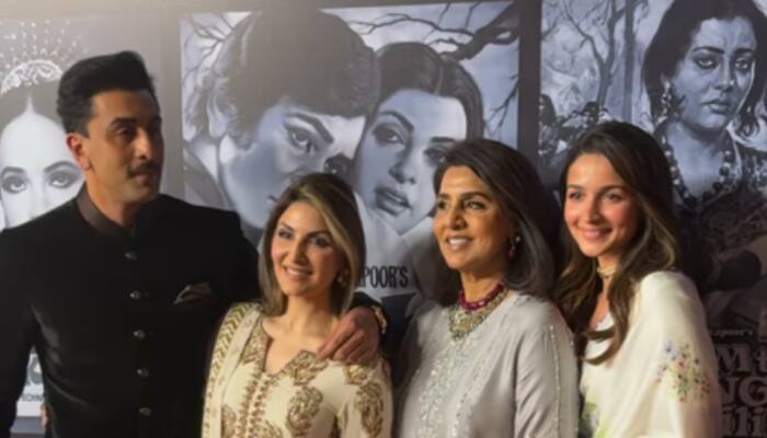 From Randhir To Ranbir, Kapoor Family Arrives In Style To Celebrate Raj Kapoor's 100th Birth Anniversary