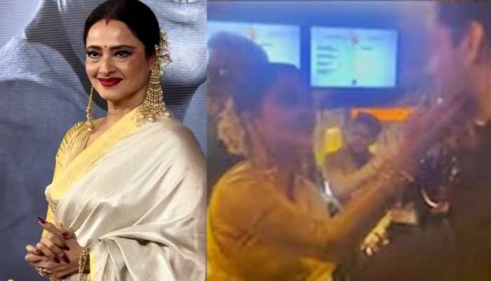 Rekha Shares Heartfelt Moment With Big B's Grandson Agastya Nanda - WATCH Rekha Shares Heartfelt Moment With Big B's Grandson Agastya Nanda - WATCH