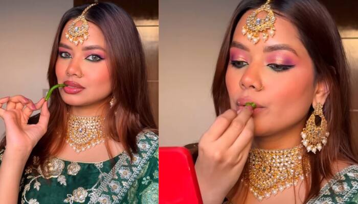 Influencer's Viral Green Chilli Lip Plumper Sparks Outrage Online, Watch Video