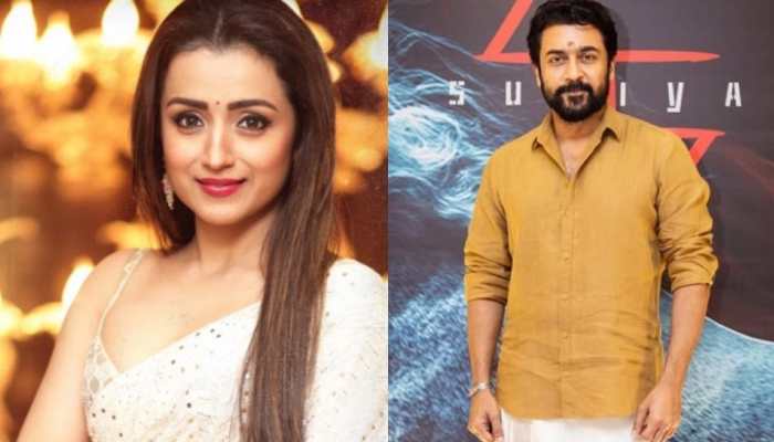 Trisha Krishnan Reunites With Suriya After 20 Years In Suriya45