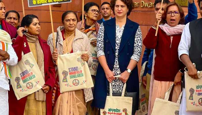 After ‘Palestine’, Now Priyanka Gandhi Carries ‘Bangladesh’ Bag In Parliament After ‘Palestine’, Now Priyanka Gandhi Carries ‘Bangladesh’ Bag In Parliament