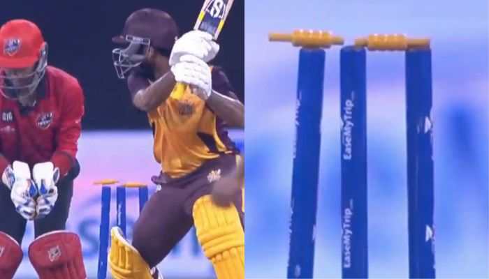 Watch: Miracle! Bails Stick To Stumps In Logic-Defying Incident During BCL 2024, Video Goes Viral Watch: Miracle! Bails Stick To Stumps In Logic-Defying Incident During BCL 2024, Video Goes Viral