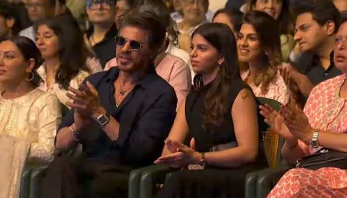 Shah Rukh Khan Grooves With Kids At Dhirubhai Ambani School's Annual Day, Other Celeb Parents Spotted Cheering - Watch Shah Rukh Khan Grooves With Kids At Dhirubhai Ambani School's Annual Day, Other Celeb Parents Spotted Cheering - Watch
