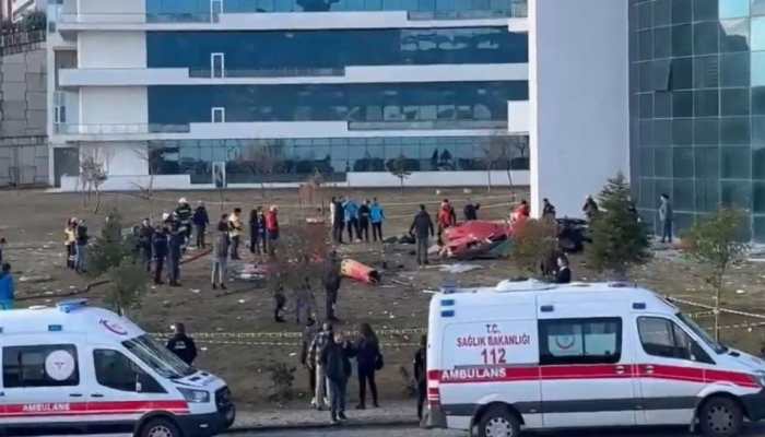 Turkey: 4 Killed after Ambulance Helicopter Crashes Into Hospital Building 