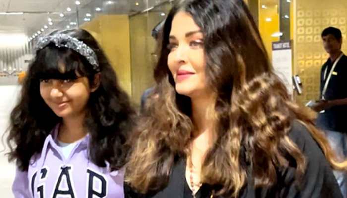 Aishwarya Rai Bachchan Spotted With Daughter At Airport, Greets Paps 'Merry Christmas' - Watch
