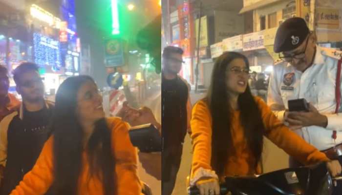 'Yeh Yamraj Kon Hai? Apke Papa'- Woman Mimics 'Shinchan' To Avoid Traffic Challan; Watch 'Yeh Yamraj Kon Hai? Apke Papa'- Woman Mimics 'Shinchan' To Avoid Traffic Challan; Watch