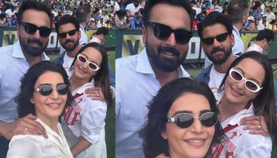 Sonakshi Sinha, Karishma Tanna Cheer For Team India During Boxing Day Match In Melbourne
