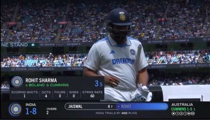 Rohit Sharma's Opening Gamble Backfires As He Falls For Just 3 in IND vs AUS 4th Test - Watch Rohit Sharma's Opening Gamble Backfires As He Falls For Just 3 in IND vs AUS 4th Test - Watch