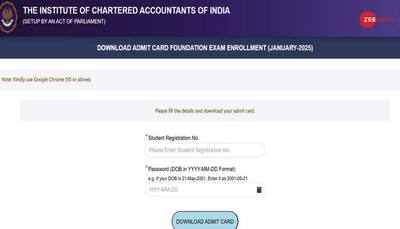 ICAI CA January Foundation, Inter Course Admit Card 2025 Released At eservices.icai.org- Check Steps To Download Here