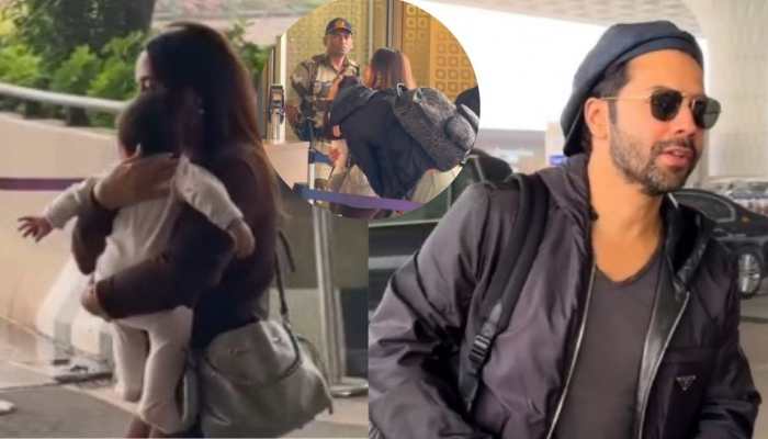 WATCH: Varun Dhawan - Natasha Dalal's Daughter Lara's Face Revealed, Netizens Slam Paparazzi; ''Delete karo''