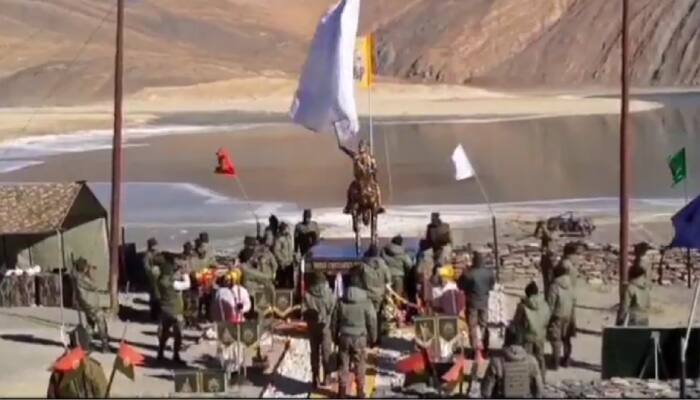 Watch: Shivaji Maharaj Statue Unveiled By Indian Army At Pangong Tso in Ladakh