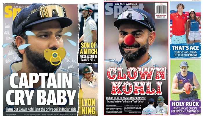 From 'Clown' Kohli To 'Cry Baby' Rohit: Australian Media Takes Aim At Indian Cricket Stars After Controversial Blow-Up To Jaiswal
