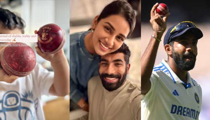 Jasprit Bumrah's Heart Warming Unseen Family Pics: From Son Angad Holding Match Ball To Wife Sanjana Ganesan - Check