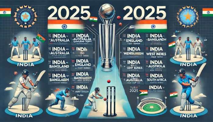 Team India's Schedule For 2025: From Champions Trophy 2025 To India's Tour Of England Team India's Schedule For 2025: From Champions Trophy 2025 To India's Tour Of England