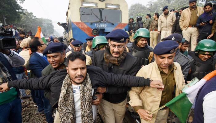 BPSC Exam Row: MP Pappu Yadav's Supporters Stage Rail Blockade In Patna 