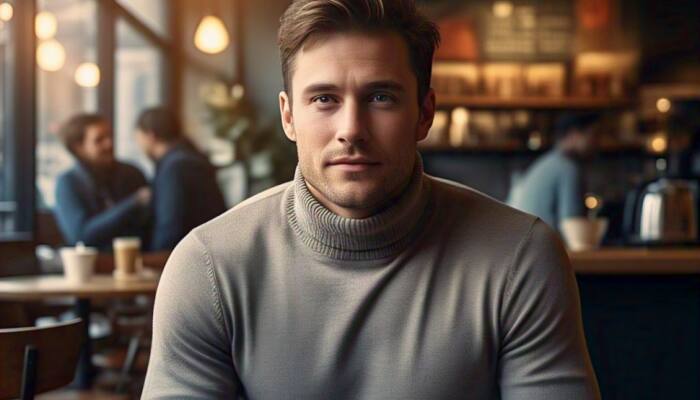 Sophisticated Comfort: Men's Classic Turtleneck Pullover