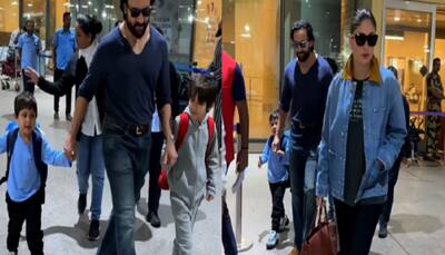 Jeh Adorably Calls Saif Ali Khan ‘Abba’ As The Pataudi Family Return From New Year Vacation
