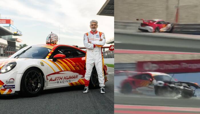 Tamil Actor Ajith Kumar Narrowly Escapes Death In Shocking Car Crash - WATCH