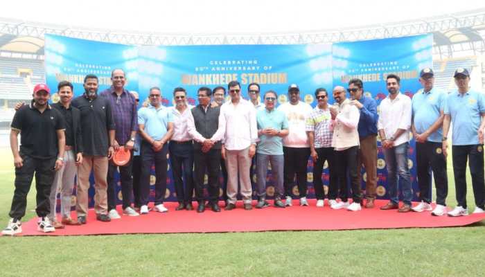 Legendary Sunil Gavaskar, Vinod Kambli Felicitated As Wankhede's 50th Anniversary Celebration Starts Legendary Sunil Gavaskar, Vinod Kambli Felicitated As Wankhede's 50th Anniversary Celebration Starts