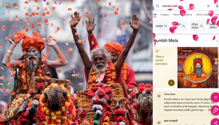 Maha Kumbh 2025: Google Celebrates Grand Spiritual Event With Interactive Rose Petal Shower Animation