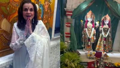 Veteran Actress Mumtaz Visits Temple In White ‘Salwar Kurta’ , Says Next Time Will Wear ‘Saree’ 