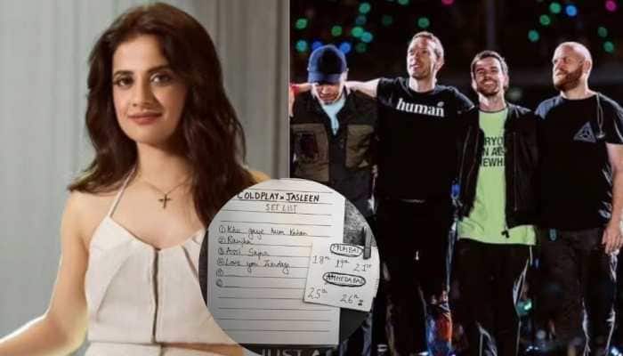 Jasleen Royal Unveils 'Set List' For Coldplay Concert, Teases Fans With 2 Empty Slots
