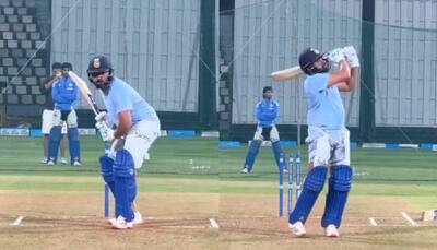 Rohit Sharma Trains Hard Ahead Of Champions Trophy, Brings Out His Trademark Pull Shot - WATCH