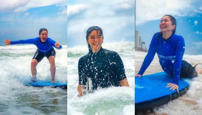 Sara Tendulkar Fulfills 17-Year-Old Surfing Dream In Australia - In Pics