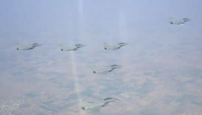 Dazzling Aerial Acrobatics By Rafale, Sukhois Mark 76th Republic Day Parade Finale