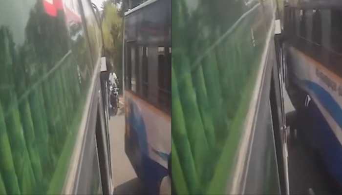 WATCH: Tamil Nadu Man Trapped Between 2 Buses Miraculously Escapes Death In Viral Video