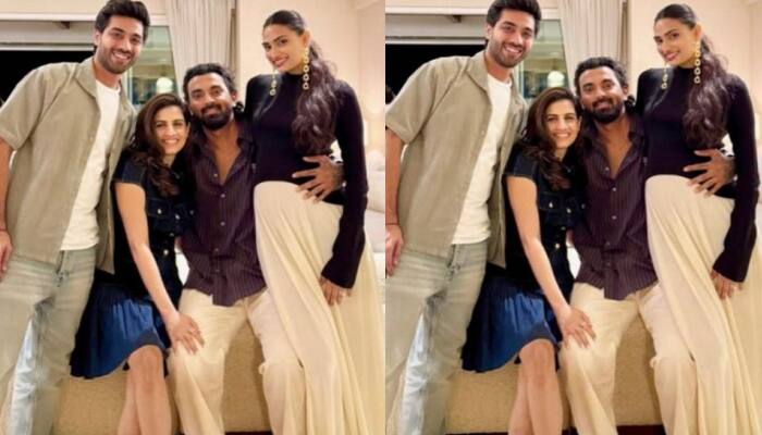Athiya Shetty Flaunts Her Fully Grown Baby Bump; KL Rahul Cannot Stop Caressing Her