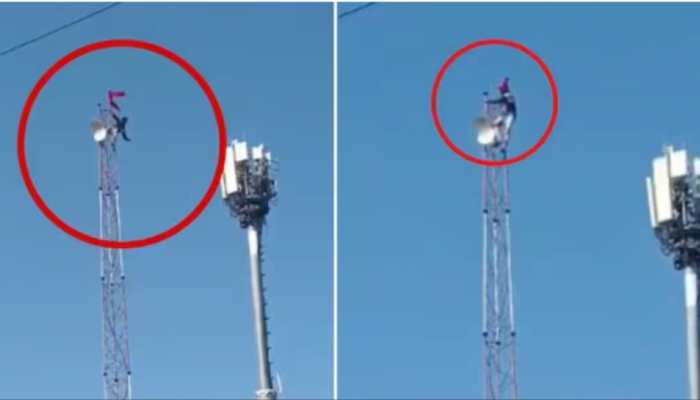 'Sholay's Veeru' 2.0? Drunk Bhopal Man Climbs 80-Foot Tower, Leaves Locals Shocked In Viral Video