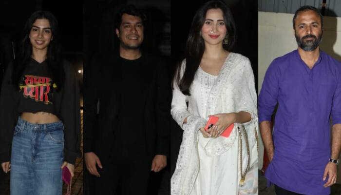 Loveyapa Special Screening: Junaid Khan, Khushi Kapoor, And Bollywood Celebs Arrive in Stylish Avatars