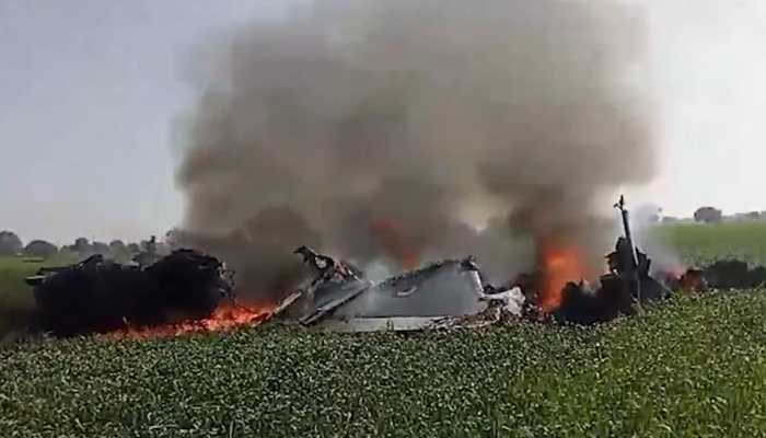 'I Have Ejected, My Aircraft Crashed': Injured Pilot Of IAF Mirage Jet's Call Video Goes Viral After Crash