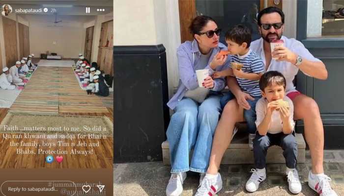Saif Ali Khan's Elder Sister Saba Performs 'Sadqa' For Bhai And Bhabs Kareena