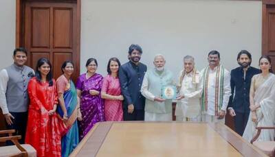 Nagarjuna, Sobhita Dhulipala, And Naga Chaitanya Meet PM Modi, Gift Book On Akkineni Nageswara Rao