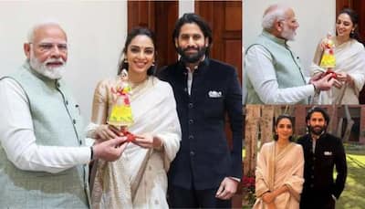 Sobhita Dhulipala Gifts Kondapalli Bommala Doll To PM Modi Surprised By His Andhra Handicraft Knowledge