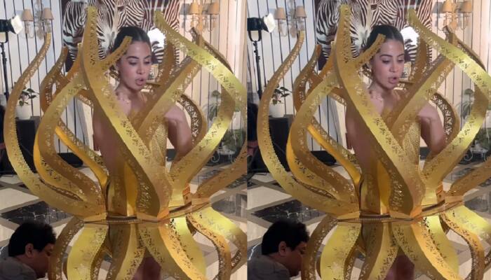 Urfi Javed Wears An Outfit Inspired By Sati Who Burnt Herself In Fire; Fans In Love With Her Creativity 