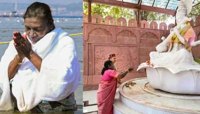 Maha Kumbh 2025: President Murmu Takes Holy Dip At Triveni Sangam