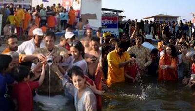 Mahakumbh 2025: Vivek Oberoi Takes A Holy Dip With Family At Triveni Sangam