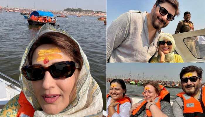 Sonali Bendre Takes A Holy Dip At Triveni Sangam Shares Glimpse Of 'Little Moments' From Her Spiritual Visit