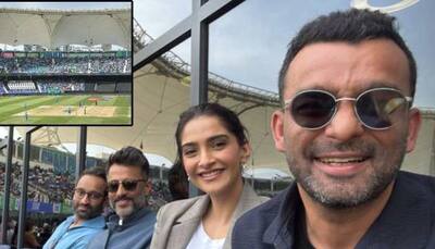 Sonam Kapoor Watches India vs Pakistan Match In Dubai With Hubby Anand Ahuja - See Pics